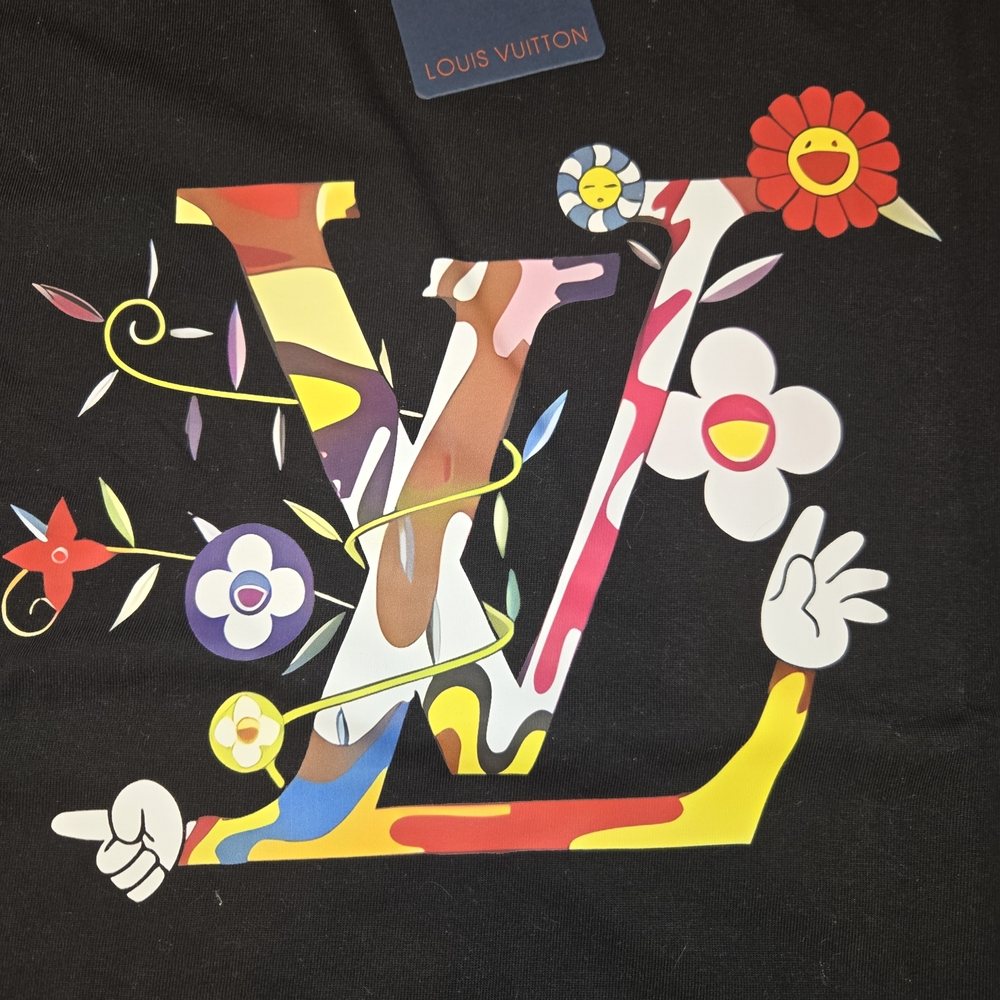 Louis Vuitton Black Graphic T-Shirt